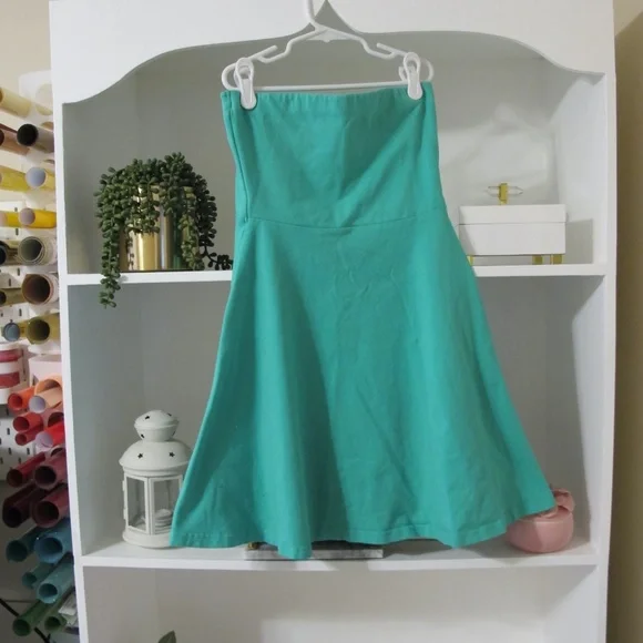 Express Women's Casual Sleeveless Tube Summer Vacation Dress Size S (Petite) GUC - Picture 4 of 6